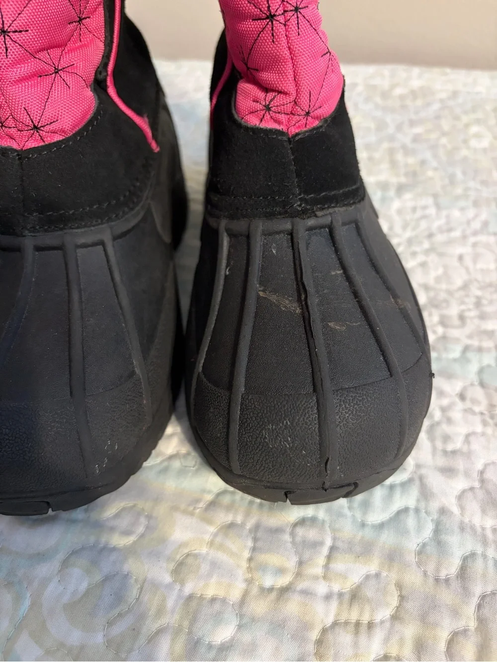 Sporto Pink and Black Winter Snow Boots